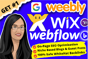 I will drive website traffic with wix, weebly, and webflow SEO optimization services