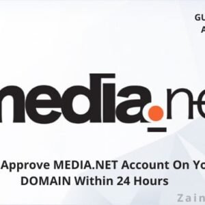 Buy Media.net Approved Account With Com Domain