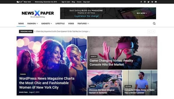 Newspaper - News & WooCommerce WordPress Theme With Key